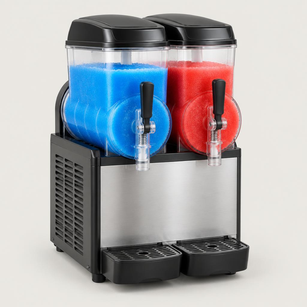 Slushie machine, twin 15L tanks